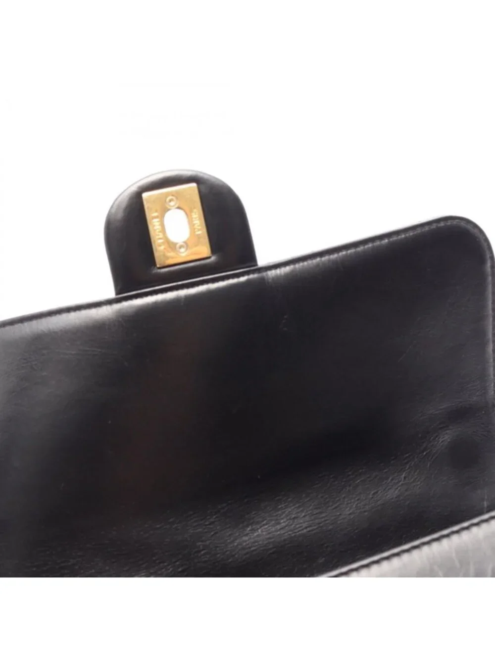 Chanel Shoulder Bag Quilted 2-Way Black Leather Chain